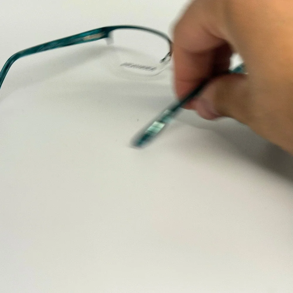 BCBGMAXAZRIA Lauren Teal Semi-Rimless Eyeglass‎ Frames 52-17-130 CV